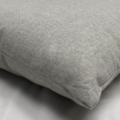 Coussin chambray en polyester gris 45x45cm - zoom - CORBIN 841