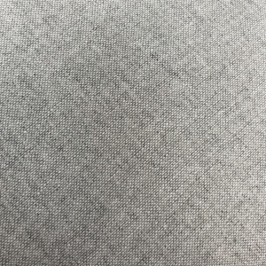 Coussin chambray en polyester gris 45x45cm - zoom matière - CORBIN 841