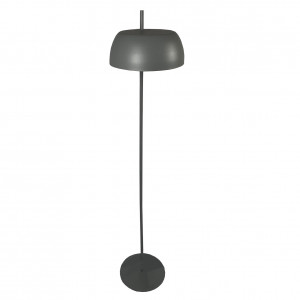Grand lampadaire en métal - coloris gris - vue de dessus - LOLLY