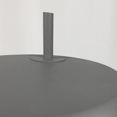 Grand lampadaire en métal - coloris gris - zoom abat-jour - LOLLY