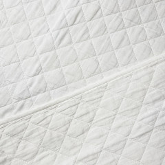 Couvre-lit en polyester 180x230cm - coloris blanc - zoom matière - THYM