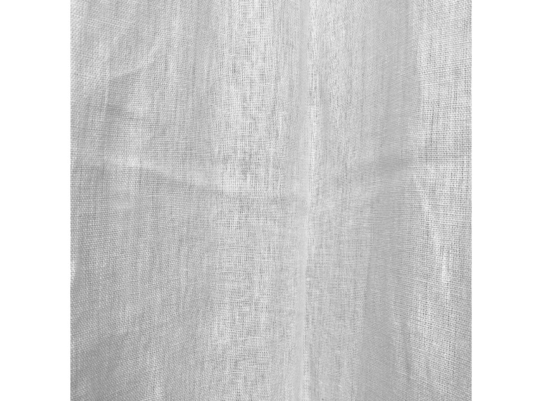 Rideau à œillets en lin 140x300cm - coloris gris - zoom matière - VALLON