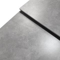 Table de repas extensible 160/240 cm céramique gris - zoom matière - ONDINE