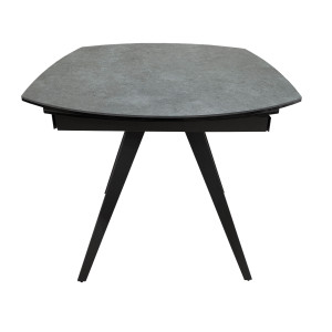 Table en céramique rallonges rotatives 120/180 cm - vue de côté - BRERA