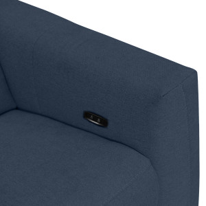 Canapé relax électrique moderne 2 places en tissu - zoom bouton - MARCO