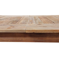 Table extensible en bois de pin recyclé 224/264/304cm - zoom épaisseur - ORIGIN 2