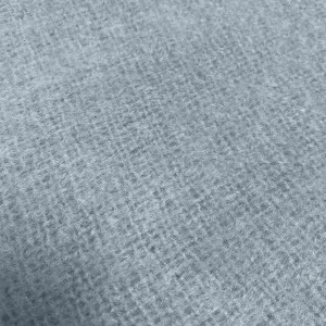 Plaid effet mohair bleu 130x170cm - zoom sur tissu doux - VALENTINE