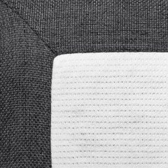 Pack Lit Sommier + Matelas en tissu gris 90 x 190 cm - zoom tissu de qualité - LOIRE