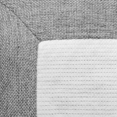 Pack Lit Sommier + Matelas en tissu gris clair 90 x 190 cm - zoom matière - LOIRE