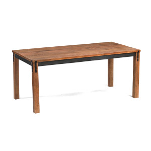 Table de repas L180cm en bois de manguier aspect vieilli - TELLURIDE