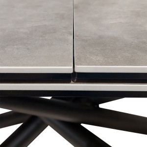 Table de repas extensible en céramique 160/200 cm - zoom plateau - CRONOS