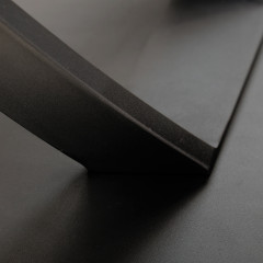 Table de repas extensible en céramique et métal noir 140/200cm - STEXI - zoom métal noir