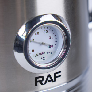Bouilloire électrique en inox avec thermomètre Intégré 2L - RAGA - zoom thermomètre
