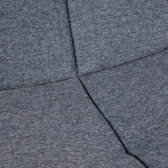 Chaise Capitonnée en tissu bleu jean - JAPAN