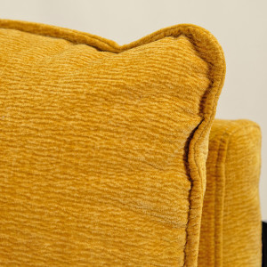 Chauffeuse en tissu doux rembourré pour canapé modulable - jaune - KOK