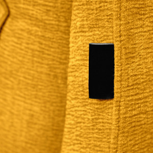 Chauffeuse en tissu doux rembourré pour canapé modulable - jaune - KOK