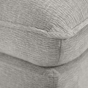 Chauffeuse en tissu doux rembourré pour canapé modulable - gris clair - KOK