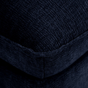 Chauffeuse en tissu doux rembourré pour canapé modulable - bleu foncé - KOK