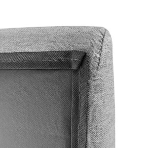 Tête de lit en tissu 180x60cm et 2 barres de fixation en métal - SULLI