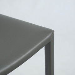 Chaise en simili empilables et solides - gris - SANDY 2