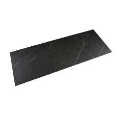 Table extensible céramique noir marbré 180/260cm - 8 piètements - UNIK