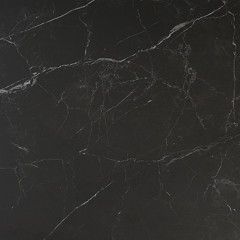 Table extensible céramique noir marbré 180/260cm - 8 piètements - UNIK