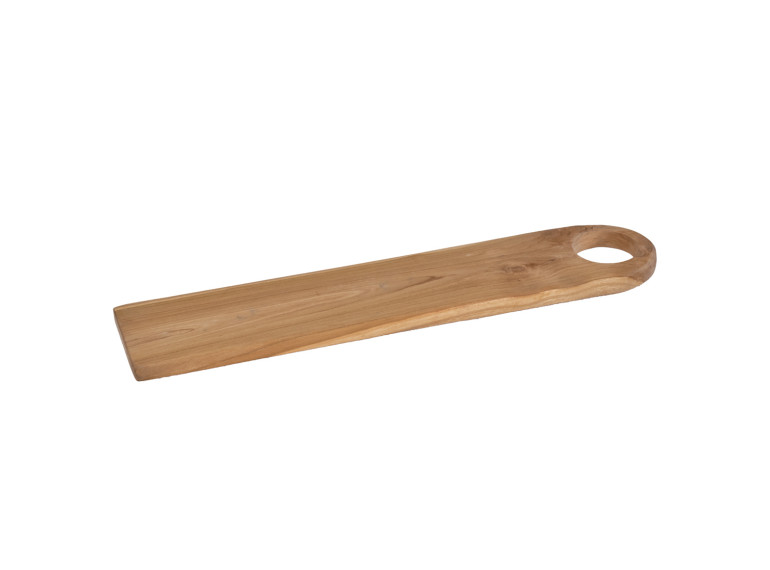 Planche de découpe 61x12 cm avec bout arrondis en bois de teck - LILO