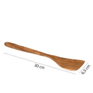 Spatule de cuisine 30 cm en bois de teck artisanal - RAFIK