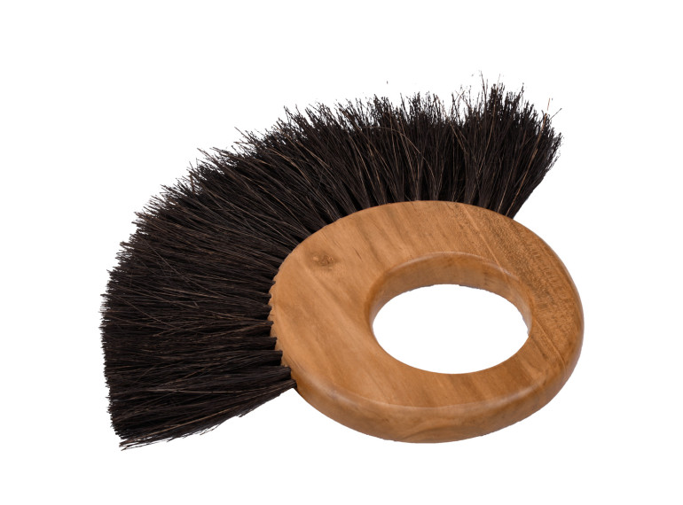 Brosse de nettoyage en anneau à fibres de coco et bois de teck - KOFI