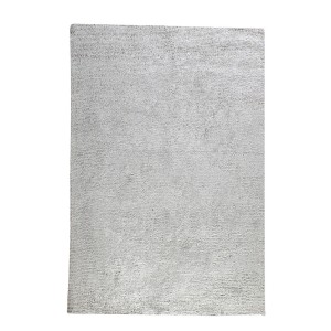 Tapis rectangulaire en coton gris 120x180cm - MIZZLE