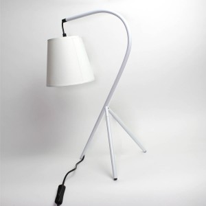 Lampe de chevet trépied design blanche