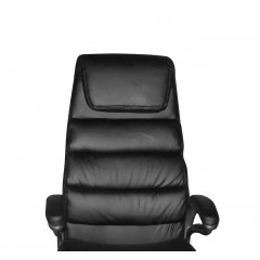 Fauteuil de bureau noir - siège rembourré ergonomique grand confort de qualité Premium - BANK