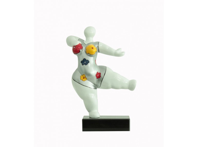 Statuette femme danseuse fleurie H33 cm - WOMEN DANCE
