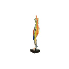 Sculpture Femme Multicolore - style abstrait peinture multicolore 2 - CROSSED  WOMAN