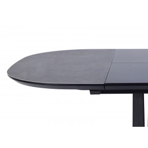 Table extensible ronde en céramique - zoom extension - MAJORQUE